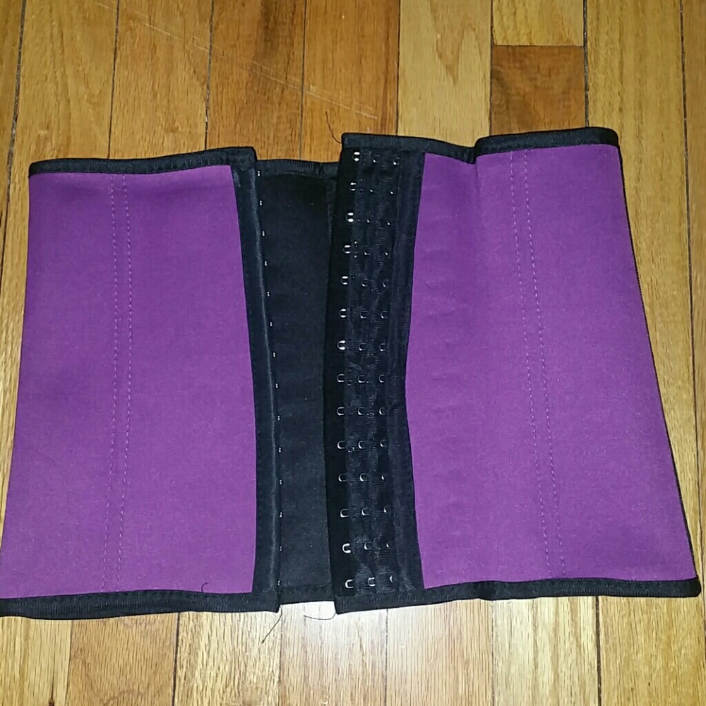 Waist Trainer Corset Large Purple for Workouts